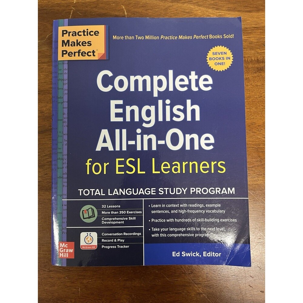 Practice Makes Perfect McGraw Hill Complete English Workbook 7-in-1 Ed Swick